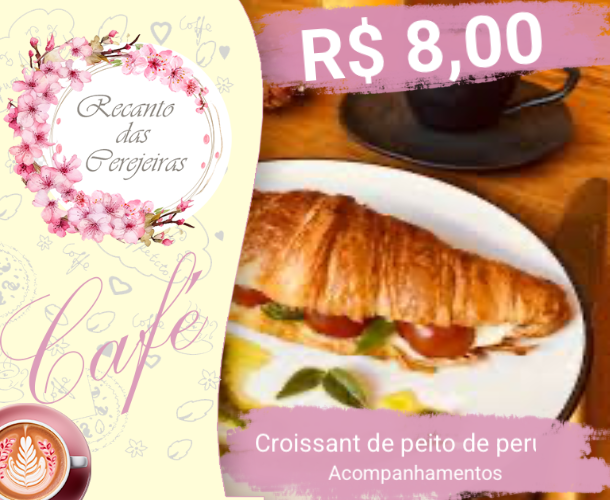 Croissant de peito de peru